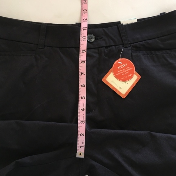 NWT Dockers Womens Sz 16S Classic Metro Straight Leg Pants Black Cotton Blend - Picture 12 of 13